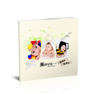 相册制作软件--3月精品儿童模板{E8.抱抱我亲亲我-方}样片