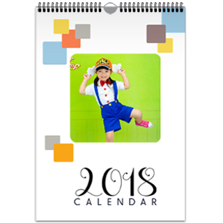 挂历制作软件--2018年精选挂历模板{GL1.卡通手绘季节}
