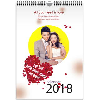 挂历制作软件--2018年精选挂历模板{GL12.幸福时光}