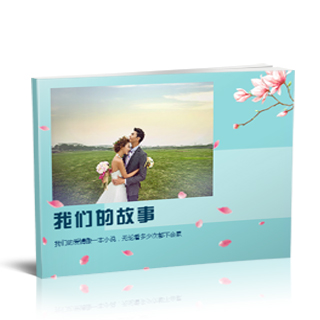 相册制作软件--2018年5月精选婚纱相册模板{H72.我们的故事-横}
