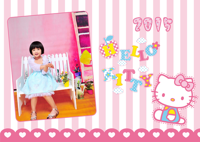 2015台历模板{T55.凯蒂猫台历}样片一